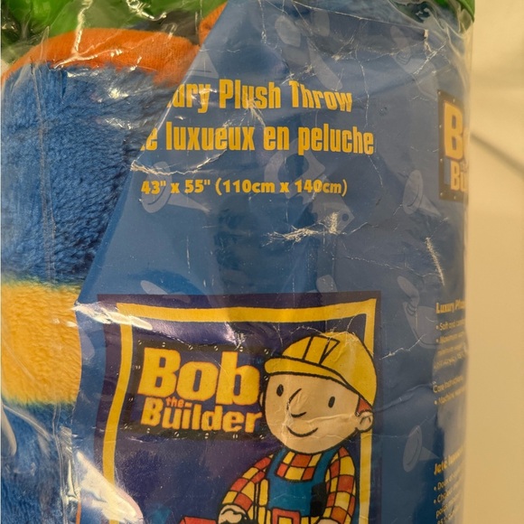 Bob The Builder Fleece Throw Blanket 43 X55 - Picture 5 of 5